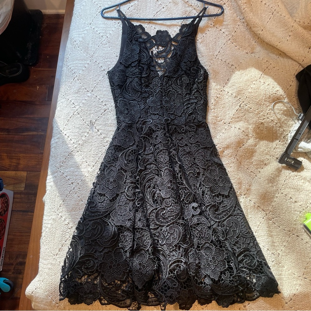 Formal black lace dress dress the population